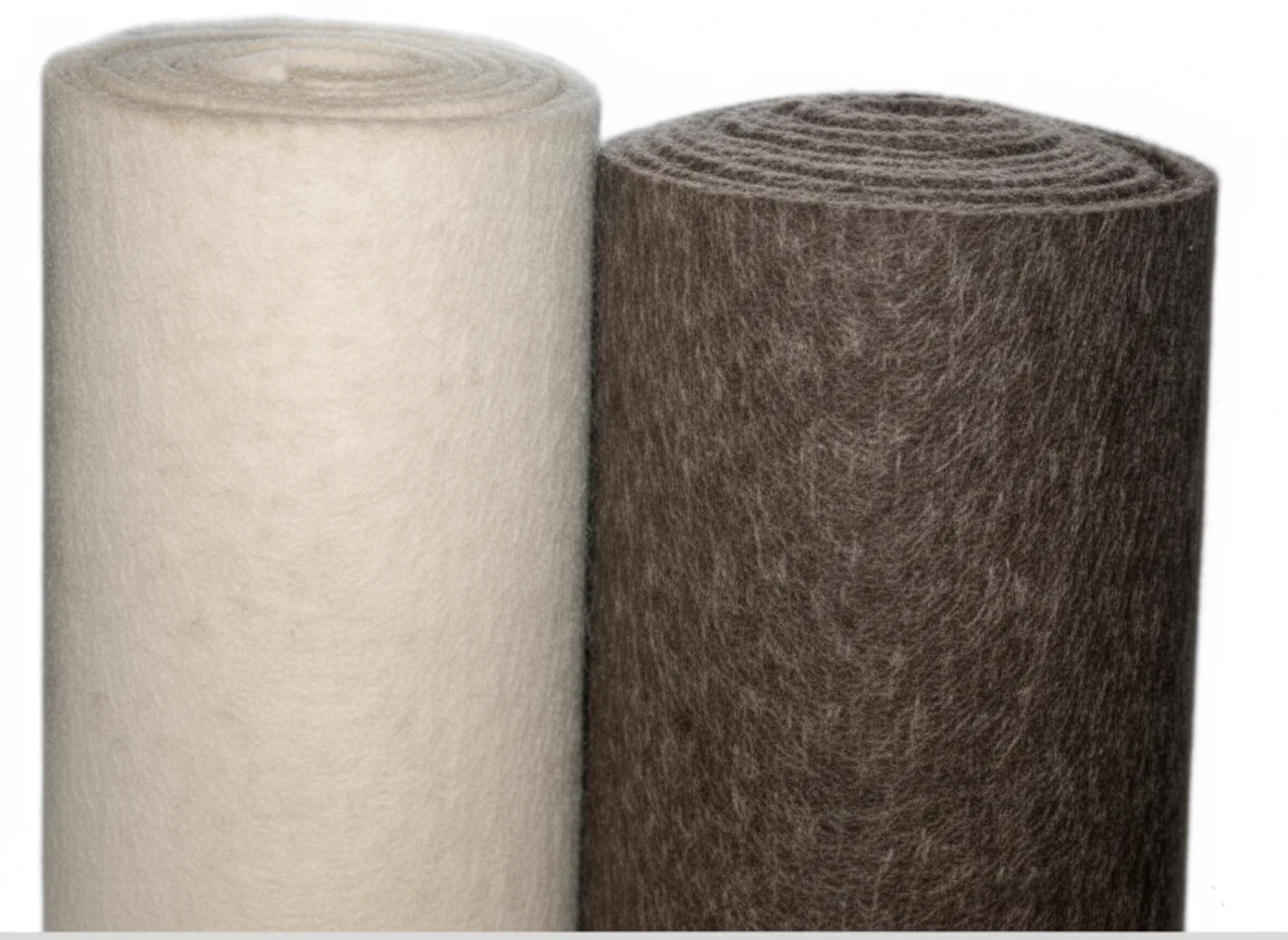 Pressed wool felt rolls 1.5–30mm