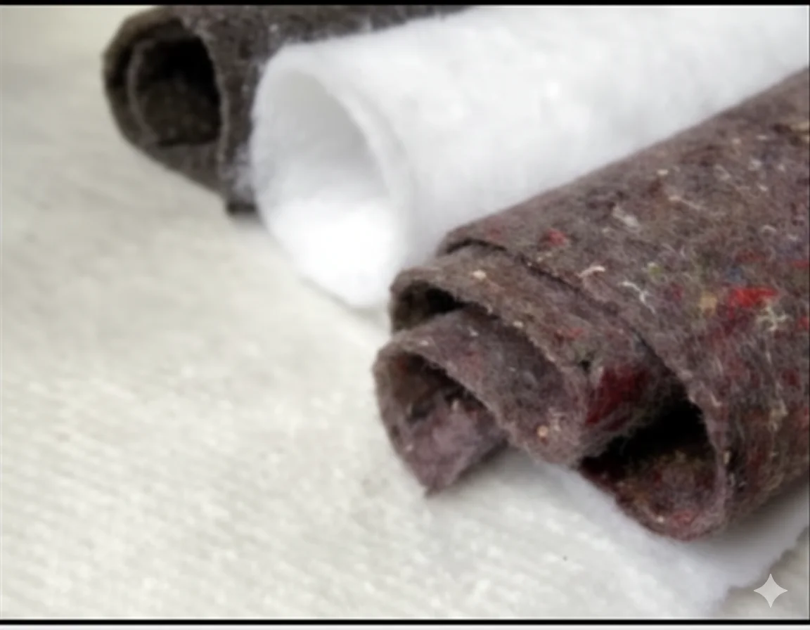 Needle-punch industrial felt rolls and sheets